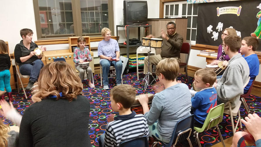 Drum Circle with Pastor Darryl